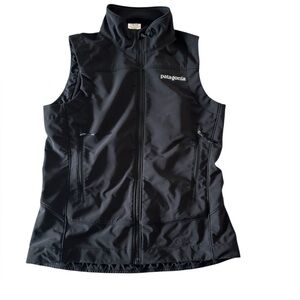 Patagonia Adze Vest Polartec Black Size Small Full Zip Up Womens Jacket